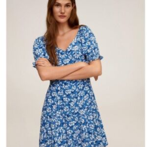 Mango floral short dress, NWT, Medium